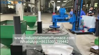 Four à creuset en graphite avec brûleur à granulés de bois – Zéro pollution, faibles émissions