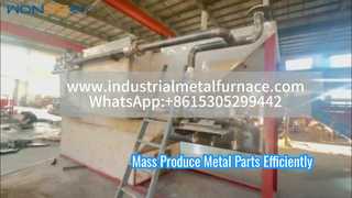 Four de traitement thermique à bande maillée à résistance électrique continue pour pièces métalliques - Économie d'énergie