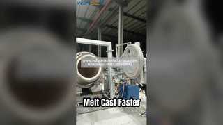 Four de fusion d'aluminium à gaz à inclinaison hydraulique | Moulage efficace de lingots d'aluminium pour la fonderie de métaux