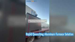 Expédition de four de fusion par induction en aluminium de 1500 kg | KGPS + Couverture Hydraulique + Tour de Refroidissement