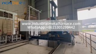 Four de traitement thermique automatisé à chargement par chariot élévateur : trempe à grande vitesse pour les métaux lourds | WUXI