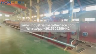 Grand four à bande grillagée au gaz – Traitement thermique efficace pour les tubes en acier inoxydable