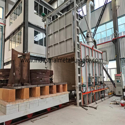 acheter 550 degrés Celsius Bogie Foyer de fil d'aluminium de recuit de voiture fourneau de fond pour bobines d'aluminium online manufacture