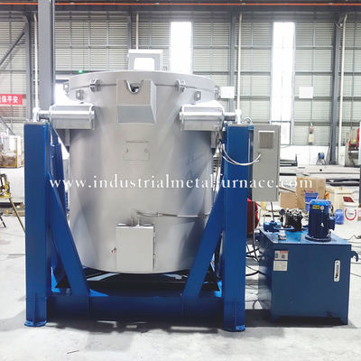 acheter 800kg High-Efficiency Natural Gas Industrial Aluminum Melting Furnace with Hydraulic System and 850°C Capacity online manufacture
