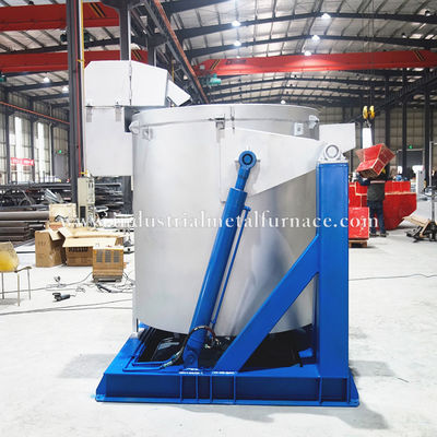 acheter Hydraulic Tilting Design 500KG ZINC Natural Gas Tilting Zinc Melting Furnace online manufacture