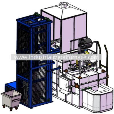 acheter 5000 KG/H Natural Gas Continuous Industrial Aluminum Melting Furnace online manufacture