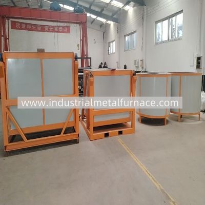 acheter IGBT Type 1000kg Tilting Aluminum Industrial Induction Melting Furnace 300KW 1TON PER H online manufacture