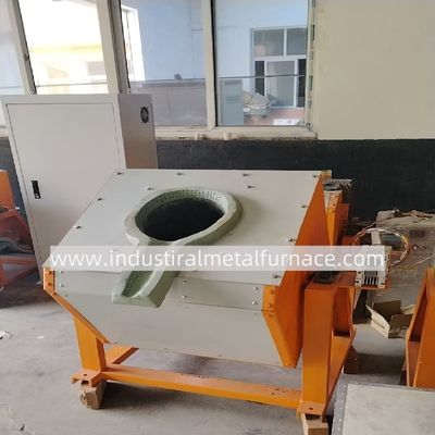 acheter Forneau de fusion à induction d'étain de 200 kg 80 kW Type d'inclinaison manuelle online manufacture