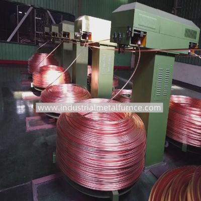 acheter 2000T per Year 8-20mm Copper Rod Upward Continuous Casting Machine Line online manufacture
