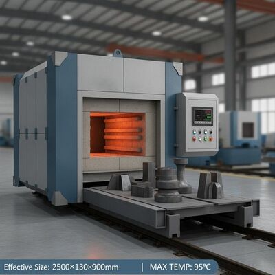 acheter Fourneau à foyer électrique à 2500×1300×900 mm de taille effective et à une température nominale de 950°C pour le traitement thermique fabrication en ligne