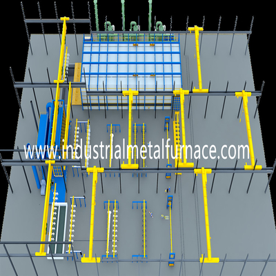 500KW zinguent la bouilloire industrielle de galvanisation d'immersion chaude de zinc du four XG 08 de festin de chaleur