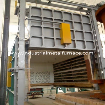 1200 °C tuyau en acier inoxydable Rincage Traitement thermique Fourneau Bogie Foyer Tête de voiture Type