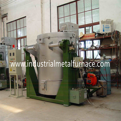 Inclinaison du four de fonte 400kg/H en aluminium industriel de fonte à mazout pour des déchets métalliques