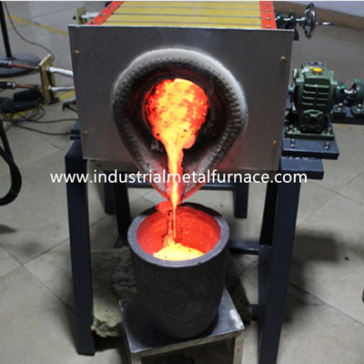 Inclinaison du fer de fonte Teel Shell Melting Furnace du four à induction du fer 70KW 25kg