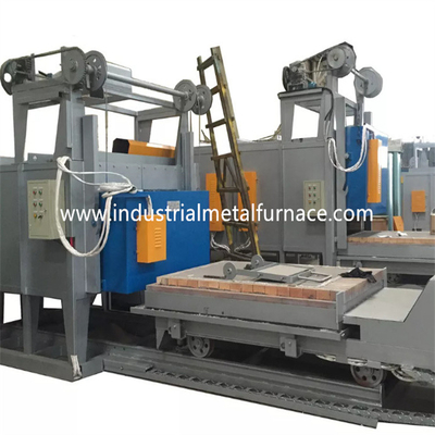 Four 8000×3500×2300mm de traitement thermique de foyer de charriot de 4 zones à gaz