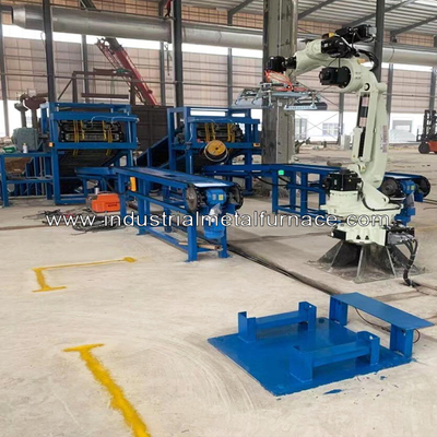 machine d'empilement en aluminium automatique du lingot 6.5kg avec le robot 1200mm de Siemens