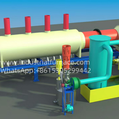 Forneau industriel de fusion de métaux à haute performance pour la carbonisation et l'élimination de la peinture des canettes d'aluminium