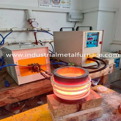 type de fréquence moyenne de fonte de four à induction de chute d'acier de 20Khz 40KG