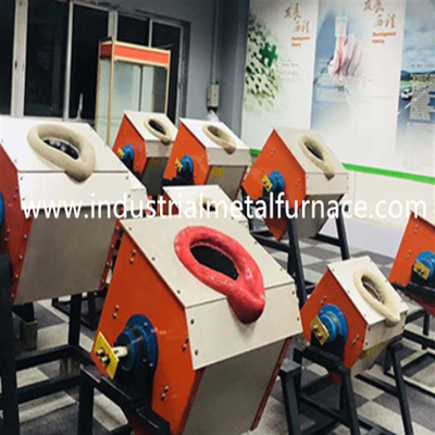 10KG inclinant le type induction en acier Heater Melting Metal 35KW de four de fonte