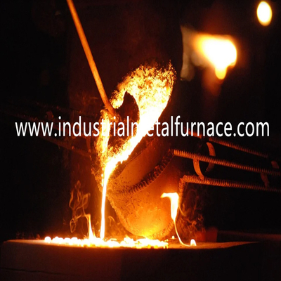 acier en acier de fonte de 5T 60Mins Shell Industrial Induction Furnace For fondant 3000KW